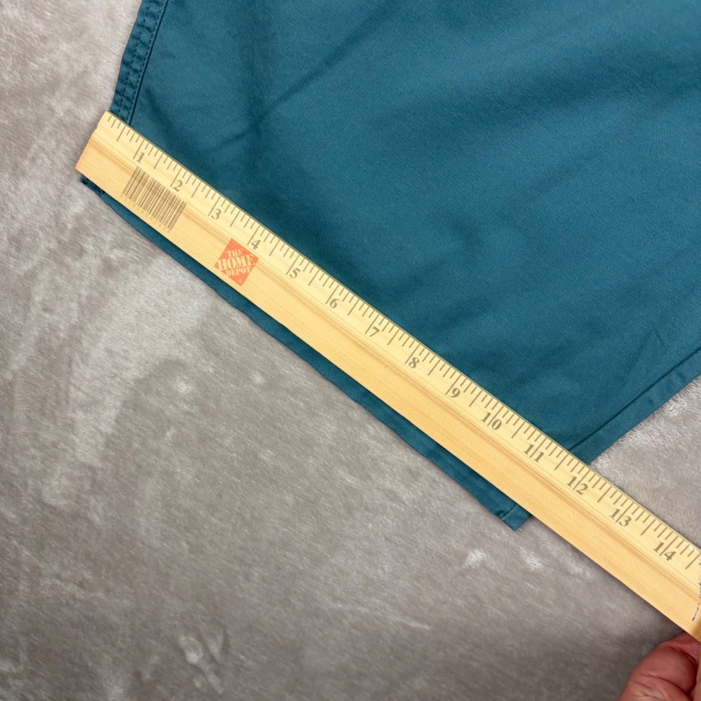 Hurley Chino Shorts Mens 38 Teal Blue Twill Cotton Blend Summer Casual Coastal - Picture 6 of 13